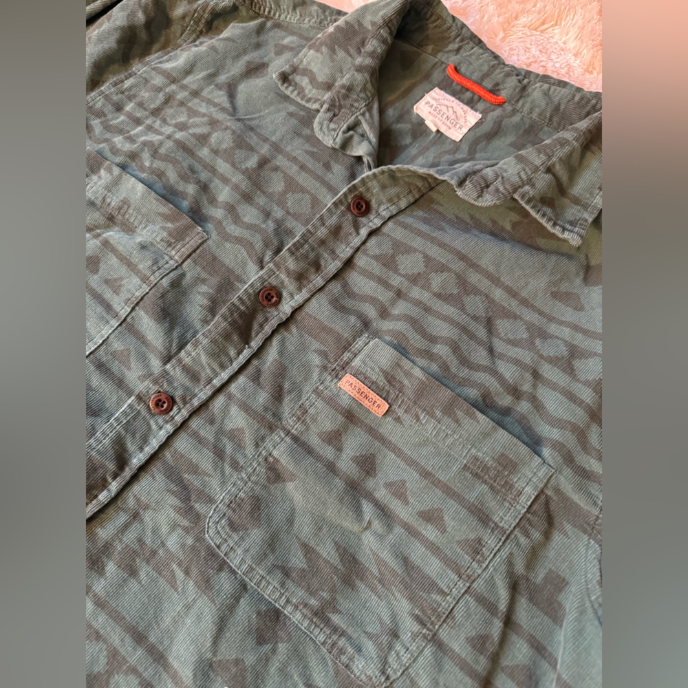 Men's Green Southwest Pattern Shirt